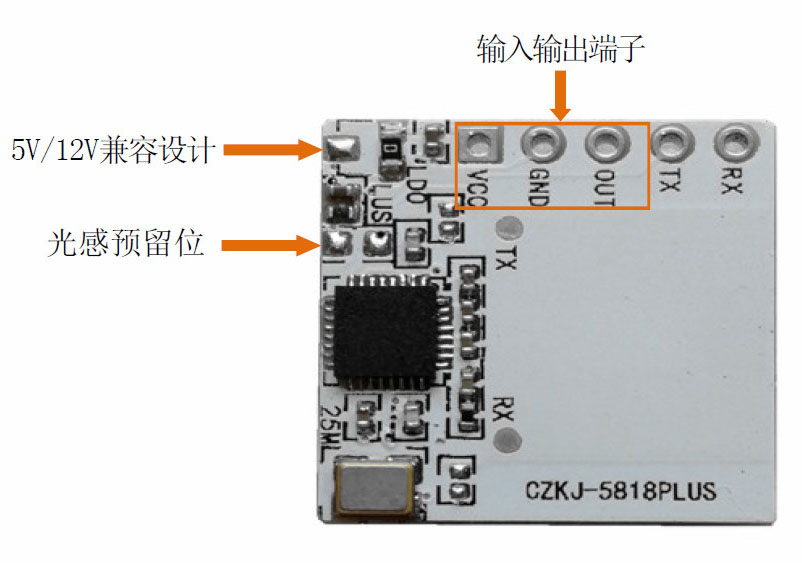 紅外線壁障感應模塊